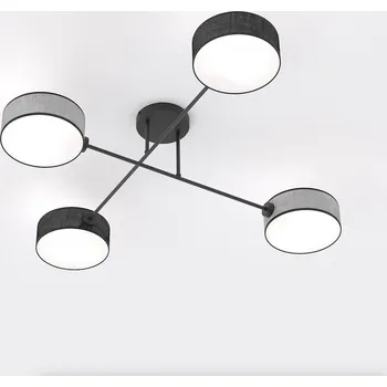 Emibig MAGA 4 MIX2 Stropní Stropní svítidlo/stropní svítidlo Černá/šedá patice E14 10W MAX LED Černá