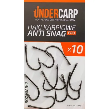 Rybářský háček Zemní háčky s protihrotem Undercarp Anti Snag PRO 2 10 ks