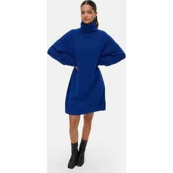 Dámské šaty Vero Moda Úpletové šaty Aquarius 10331900 Modrá Regular Fit XS