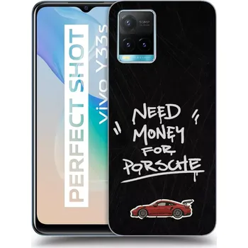 Pouzdro na mobilní telefon Picasee silikonový černý obal pro Vivo Y33s - Dark Racer