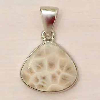 Přívěsek Natrolit přívěsek stříbro Ag 925 P11 1,6 cm, 3,1 g