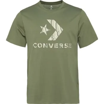 Pánské tričko Pánské tričko Converse STANDARD FIT CENTER FRONT LARGE LOGO STAR CHEV SS TEE XXL Khaki, Béžová