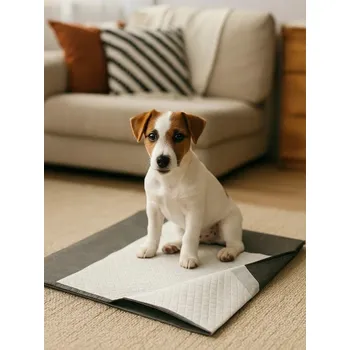 toaleta pro psa Sinsay - Hygienické podložky pro zvířata se samolepicí páskou 30 pack - šedá - 968HK-90X - 968HK-90X-ONE