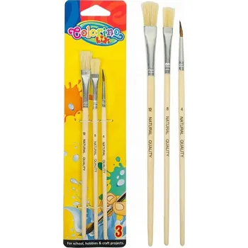 Malířský štětec Štětce smíšené, školní štětec silný, štětec na nanášení barvy Colorino