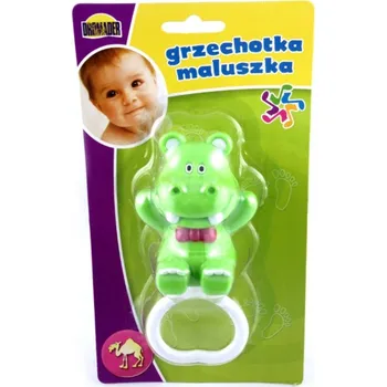 Hračka pro nejmenší Dětské CHRASTÍTKO Hroch na hraní Senzorická Hračka INTERAKTIVNÍ