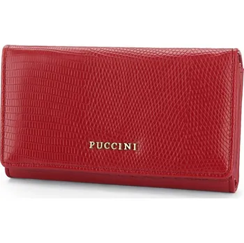 Peněženka Dámská Velká Peněženka na Karty Eko Kůže PUCCINI Červená BLP839B-3