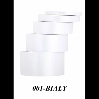 Stuha Ozdobná SATÉNOVÁ STUHA na Dekorace 50mm/32m, BÍLÁ – Stuhy