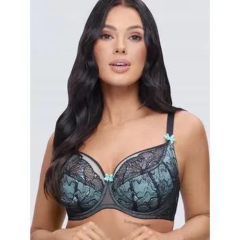 Podprsenka JIŘINA Podprsenka GEISHA K37 semi-soft Velikost 80I ČERNÁ/ZELEŇ