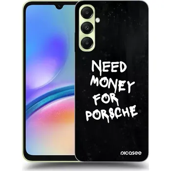 Pouzdro na mobilní telefon Picasee silikonový průhledný obal pro Samsung Galaxy A05s A057G - Black Dollar
