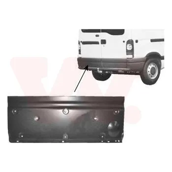 Dveře karosérie Zadní dveře VAN WEZEL 4387149