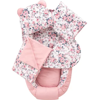 Hnízdečko pro miminko Růžový set na spaní do postýlky