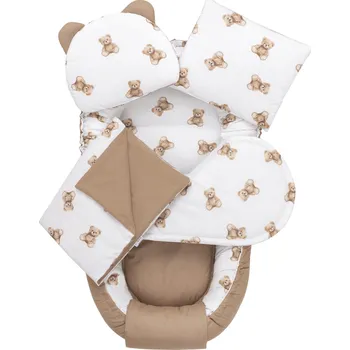 Hnízdečko pro miminko Hnědý set na spaní do postýlky