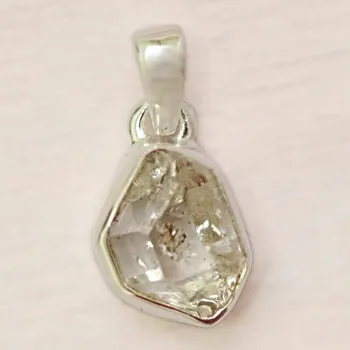 Přívěsek Herkimer diamant přívěsek stříbro Ag 925 LOT187 1,1 cm, 1,8 g