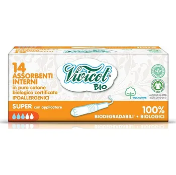 Menstruační tampony Vivicot Regular hygienické tampony s aplikátorem 16 kusů