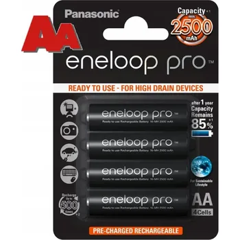 Článková baterie Akumulátor nikl-metal-hydridový (NiMH) Panasonic 1,2 V 2500 mAh