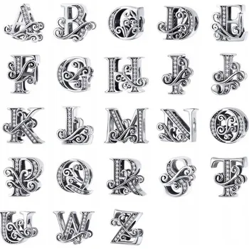 Přívěsek Přívěsek Charms písmeno Abeceda Pandora Stříbrný