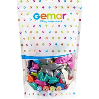 Balónek Dekorativní METALICKÉ narozeninové BALÓNKY 50 Ks.