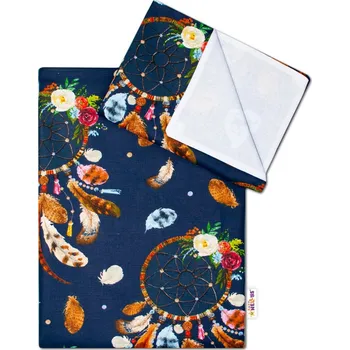 Povlečení Baby Nellys 2-dílné bavlněné povlečení Lapač snů - granátová Velikost povlečení: 135x100, Rozměry polštáře: 40 x 60, Rozměry přikrývky: 120 x 90