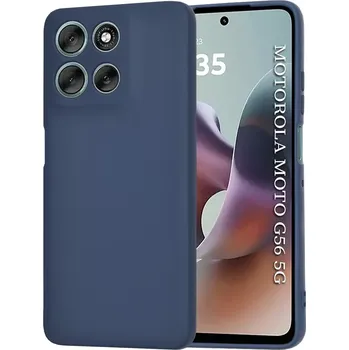 Pouzdro na mobilní telefon Kryt Motorola Moto G56, SoftFlex - navy blue