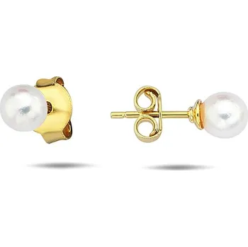 Náušnice Zlaté náušnice s perlou ZE0904XJ71-0100 (585/1000) 1,01g