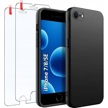 Pouzdro na mobilní telefon Zadní Kryt KrainaGSM pro Apple iPhone 7, iPhone 8, iPhone SE (2020), iPhone SE (2022) černý