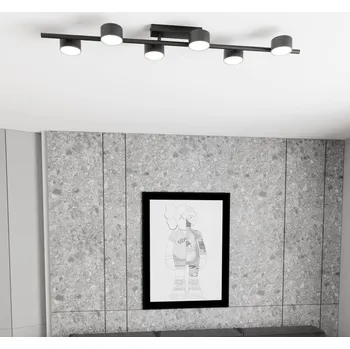 Lampička Emibig BET 6 BL Stropní Svítidlo / stropní svítidlo Ocel práškově lakovaná Černá 12W