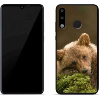 Pouzdro na mobilní telefon Gelový kryt mmCase na mobil Huawei P30 Lite - medvěd