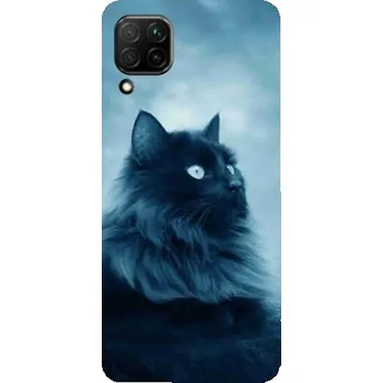 Pouzdro na mobilní telefon Gelový obal mmCase na mobil Huawei P40 Lite - černá kočka 1