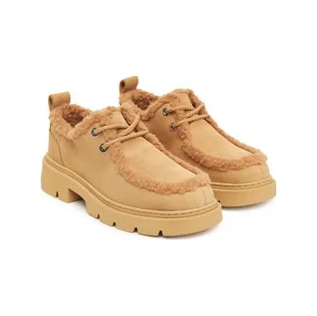 Dámské polobotky Polobotky Inuikii Mocabee Curly 1015.003.0011 Hnědá 40