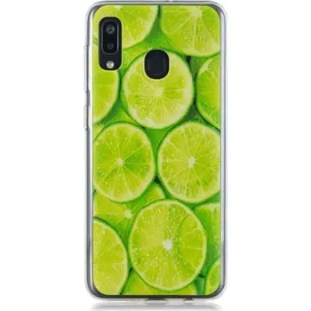 Pouzdro na mobilní telefon Pattern gelový obal na mobil Samsung Galaxy A20 / A30 - zelený citrón
