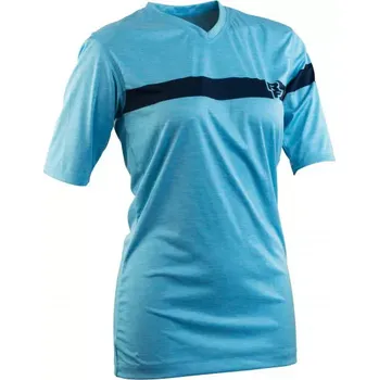 cyklistický dres Race Face Dámský dres Race Face Charlie Tech Top Jersey modrá velikost XL