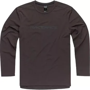 cyklistický dres Race Face Race Face Commit Tech Top pánský dres dlouhý rukáv Charcoal velikost XXL
