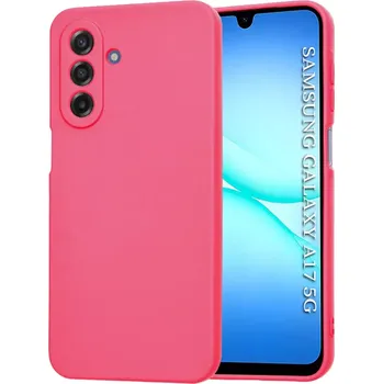 Pouzdro na mobilní telefon Kryt Samsung Galaxy A17 4G/5G Techsuit SoftFlex - hot pink