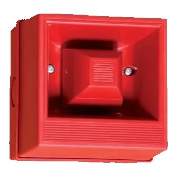 Poplachová siréna Elektronická siréna, řada: YA40 Červená Nástěnná montáž 24 V AC hlasitost ve vzdálenosti 1m: 108dB 32