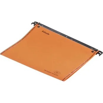 Závěsná složka na dokumenty, Oranžová, Deska Kraft, množství v balení: 25