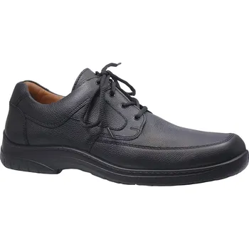 Pánské polobotky Vycházková obuv, Jomos, Feetback, šíře H, černá: Černá Hladká kůže 33,4 50 H - rozšířená (28821-4113)