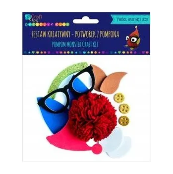 kreativní sada Kreativní SADA pro VÝTVARNÉ PRÁCE Příšerka z Pomponů K SESTAVENÍ Udělej si sám (DIY)