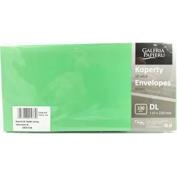 Obálka Zelená ozdobná obálka 10 Kusů