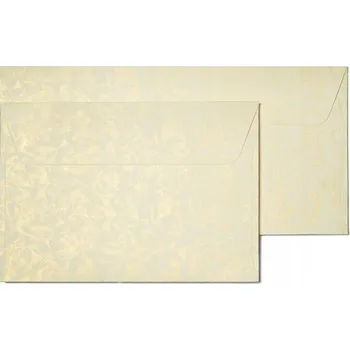 Obálka Ozdobná obálka KLASICKÁ C6 120g RŮŽE KRÉMOVÁ 10ks