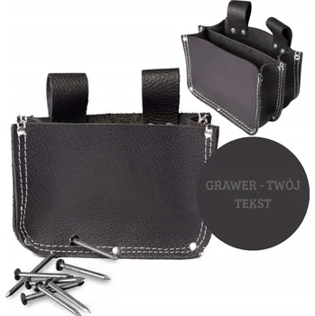 Kožená brašna na hřebíky k montážnímu/pokrývačskému pásku, kapsa PG-TEX