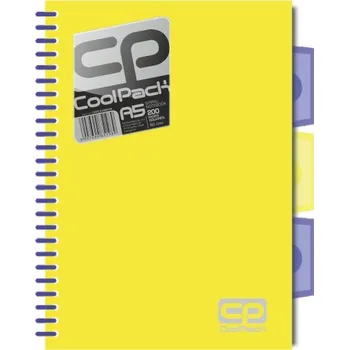 Sešit Sešit A5 s mřížkou, studentský zápisník, školní poznámkový blok CoolPack, 200 listů