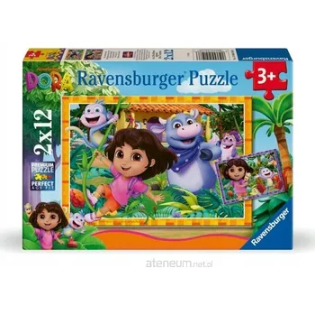 Puzzle Puzzle pro děti 2D: Dora poznává svět 2x12 dílků