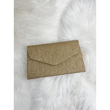 Zlatá psaníčková kabelka, VELIKOST UNI