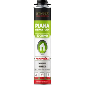 Montážní pěna STINGER MONTÁŽNÍ PĚNA ECONOMY NÍZKOTLAKÁ PISTOLOVÁ 750ml