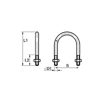 Šroub třmen ocel ZB 8 mm M6