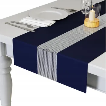 ubrus BĚHOUN NA STŮL SE ZIRKONY 40x145 HLADKÝ MATNÝ VÝBĚR BAREV DEKORATIVNÍ