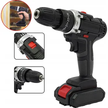 VÝKONNÁ AKUMULÁTOROVÁ VRTAČKA 48V LITHIUM-IONOVÁ SADA S LED SVÍTILNOU