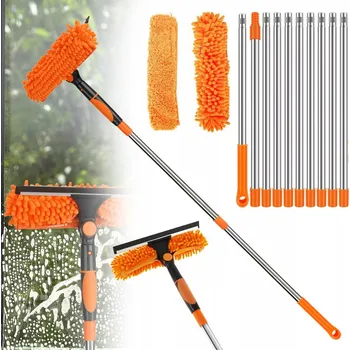 IP kamera MYJKA TELESKOPOWA DO OKIEN 4,24M MOP STĚRKA NA OKNA BEZ ŠMOUH DLOUHÁ SADA 2V1