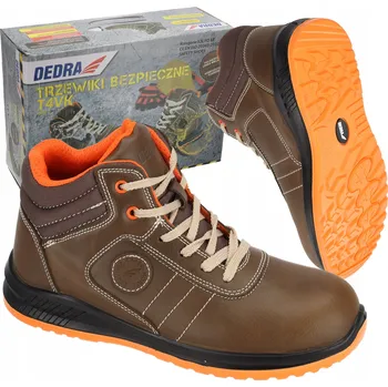 Pracovní obuv DEDRA PRACOVNÍ POLOBOTKY BOZP CRAZY HORSE S OCELOVOU ŠPIČKOU S3 SRC BH9P4VK VEL 46