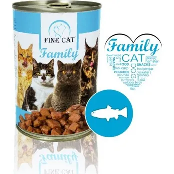 Krmivo pro kočku FINE CAT Family konzerva pro kočky s RYBOU 415g